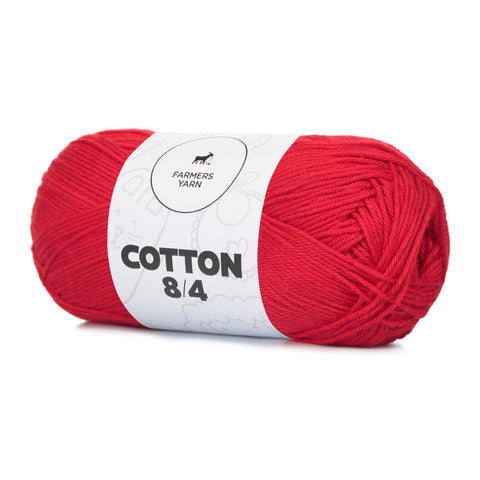 Farmers Yarn Mayflower 8/4 Cotton - Postkasse Rød (37)
