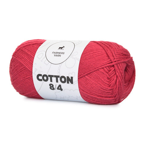 Farmers Yarn Mayflower 8/4 Cotton - Æblerød (54)