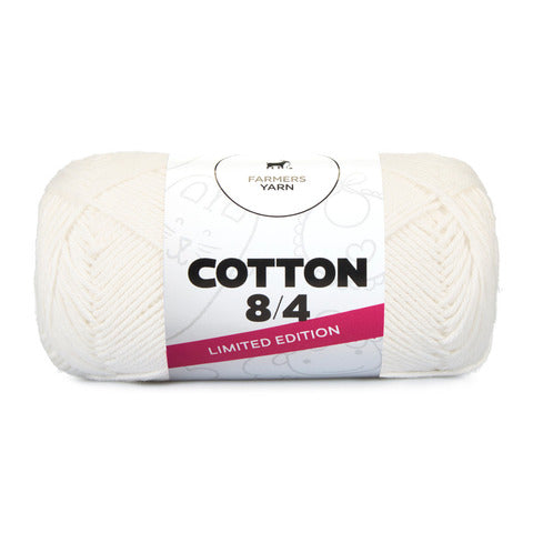 Farmers Yarn 8/4 Cotton Limited Edition - Råhvid (02)