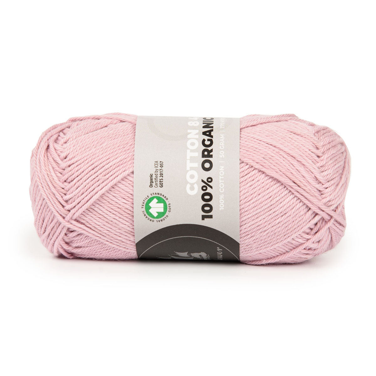 Mayflower Organic 8/4 Cotton - Støvet Lyserød (09)