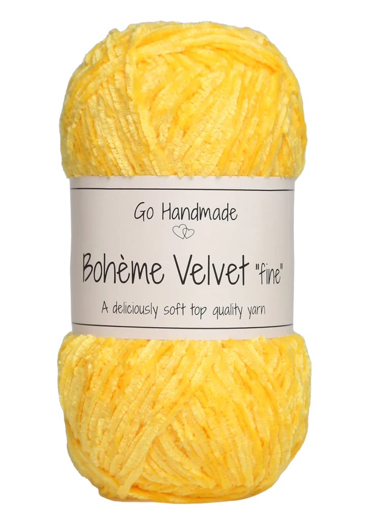 Bohéme Velvet Fine - Giraffe Yellow
