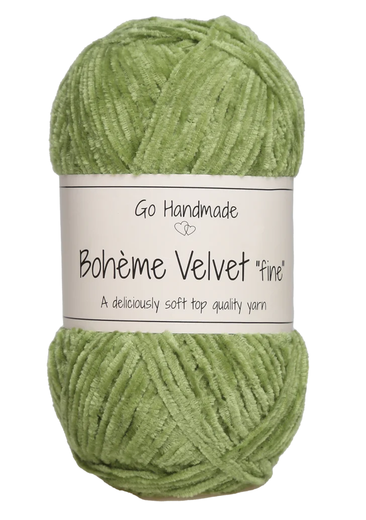 Bohéme Velvet Fine - Peridot Green