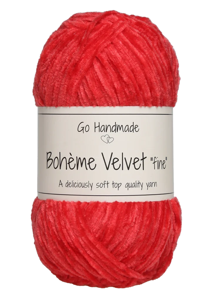 Bohéme Velvet Fine - Warm Red