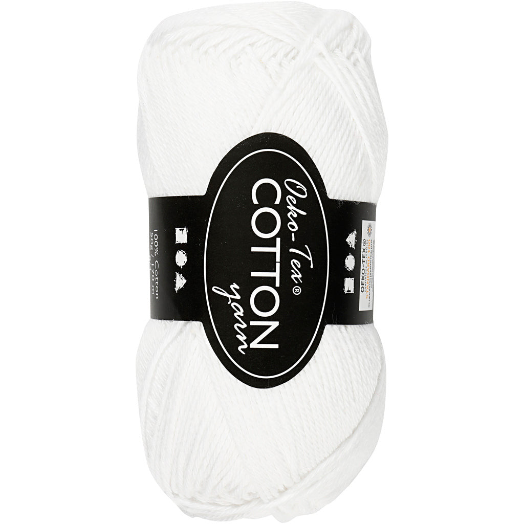 Oeko-Tex 8/4 Cotton - Hvid (020)