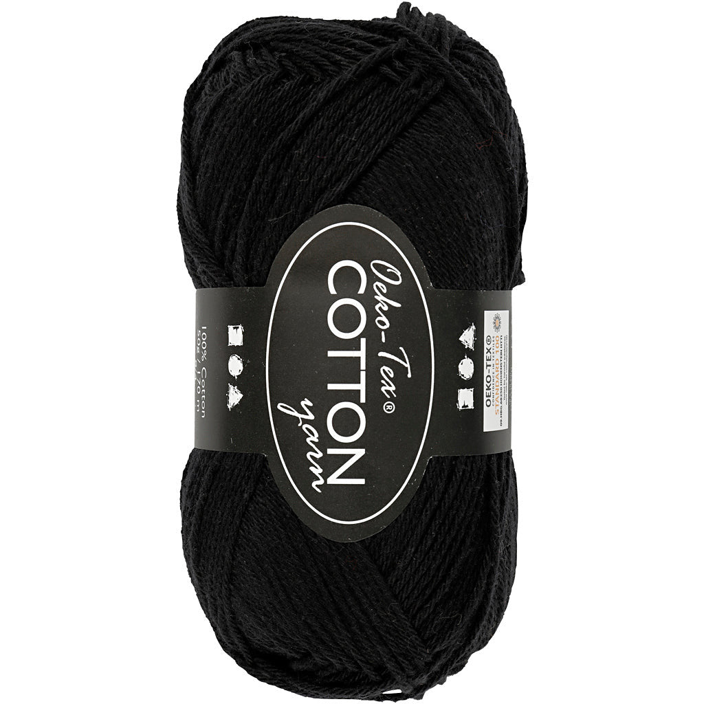 Oeko-Tex 8/4 Cotton - Sort (310)