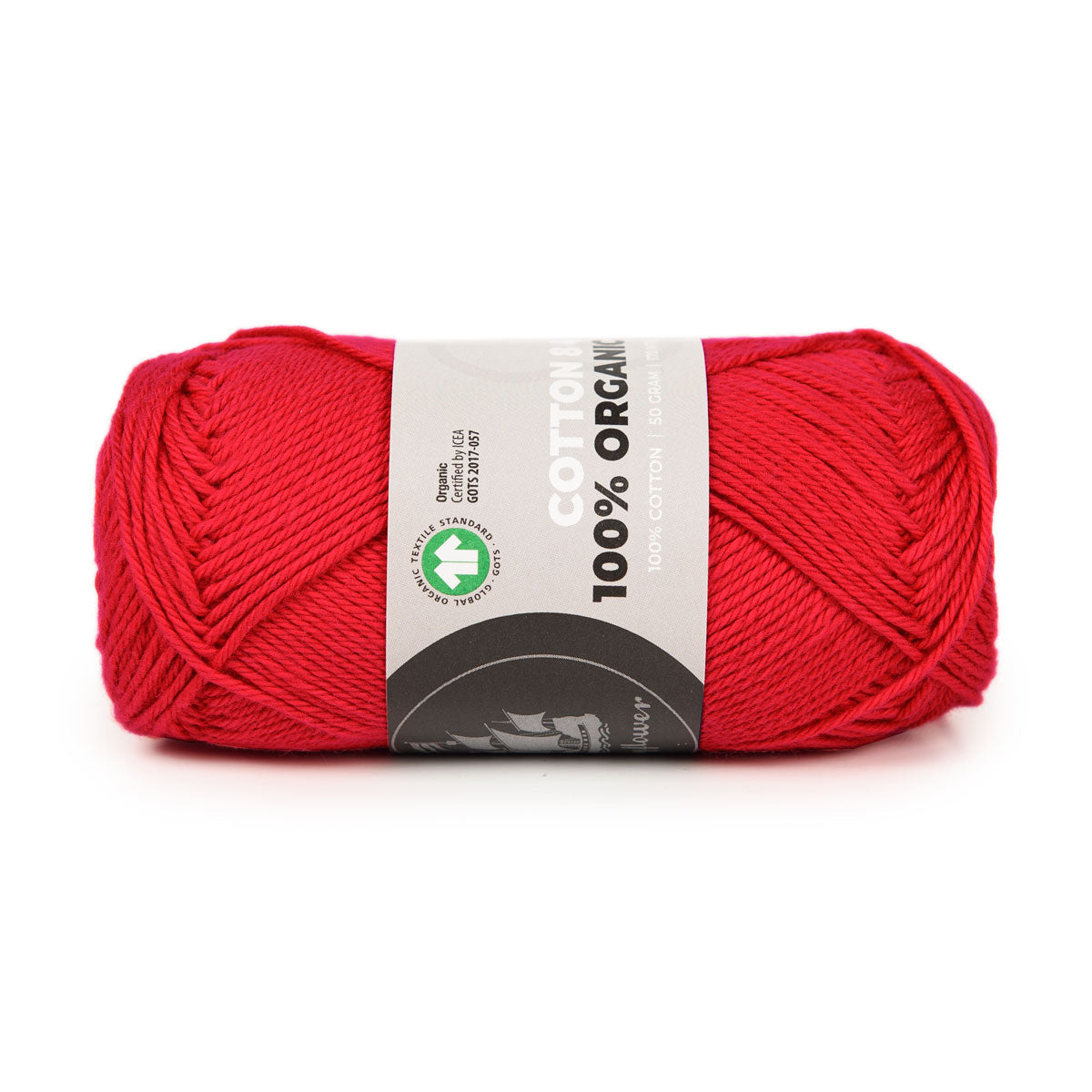 Mayflower Organic 8/4 Cotton - Stærk Rød (07)