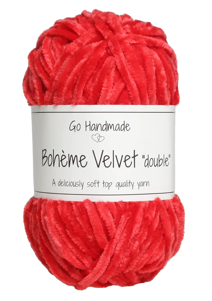 Bohéme Velvet Double - Warm Red