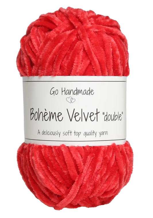 Bohéme Velvet Double - Warm Red