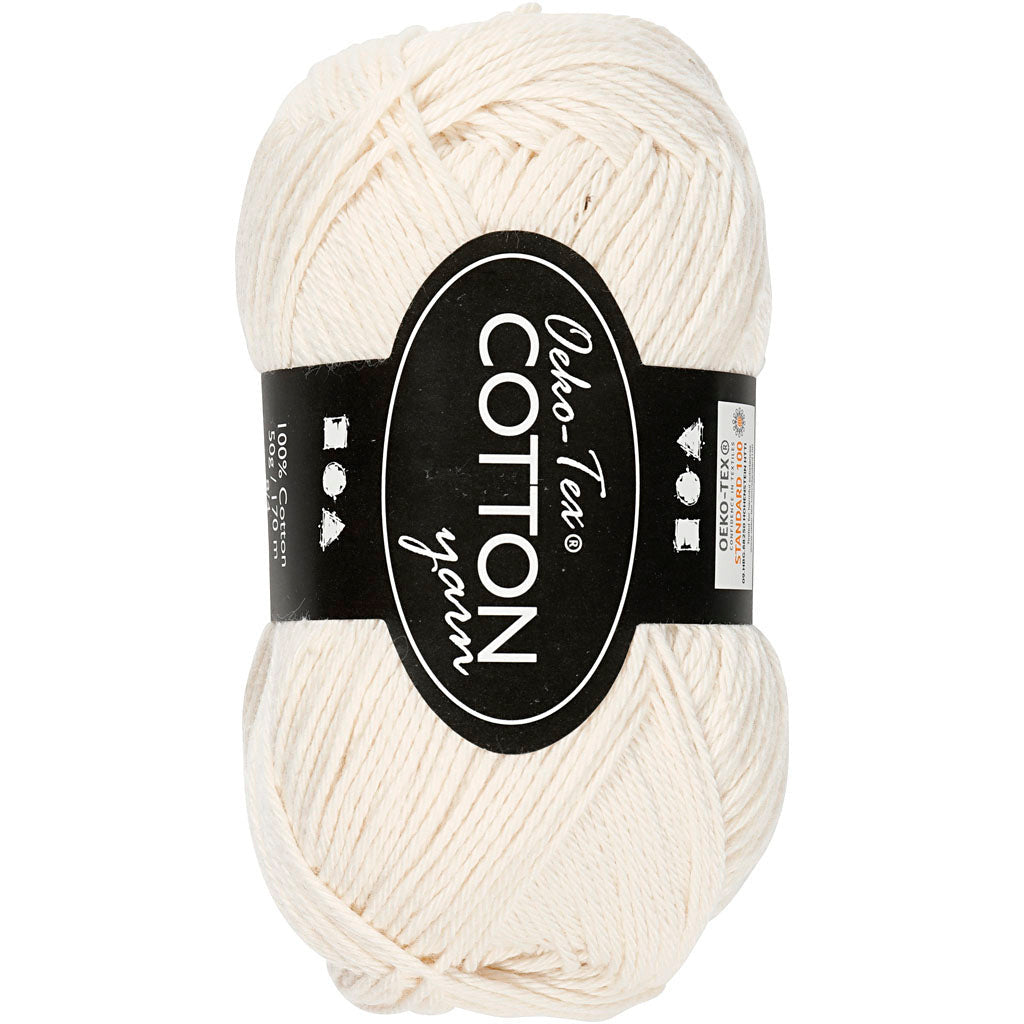 Oeko-Tex 8/4 Cotton - Råhvid (030)