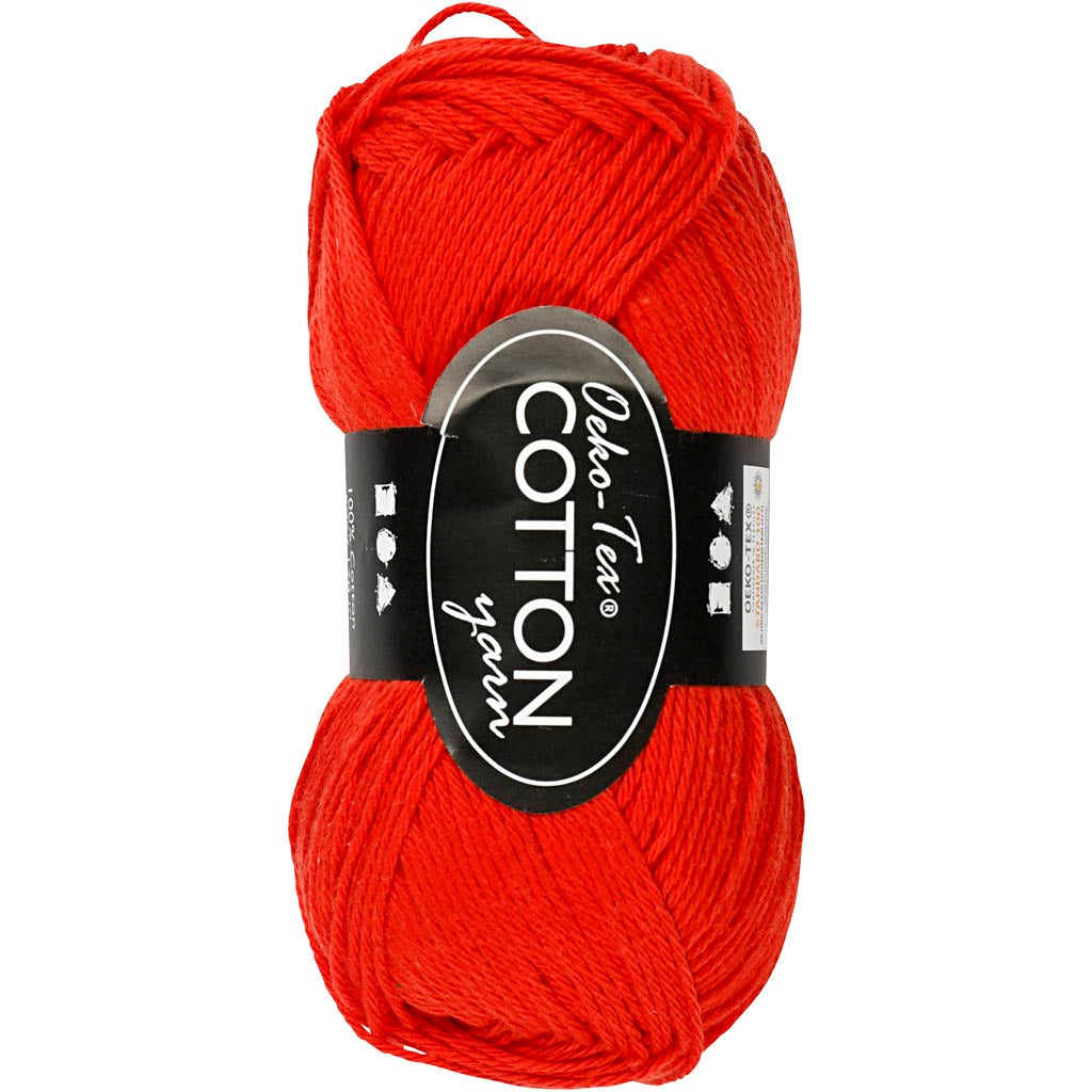 Oeko-Tex 8/4 Cotton - Rød (080)