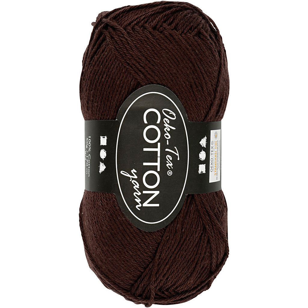 Oeko-Tex 8/4 Cotton - Mørk Brun (300)